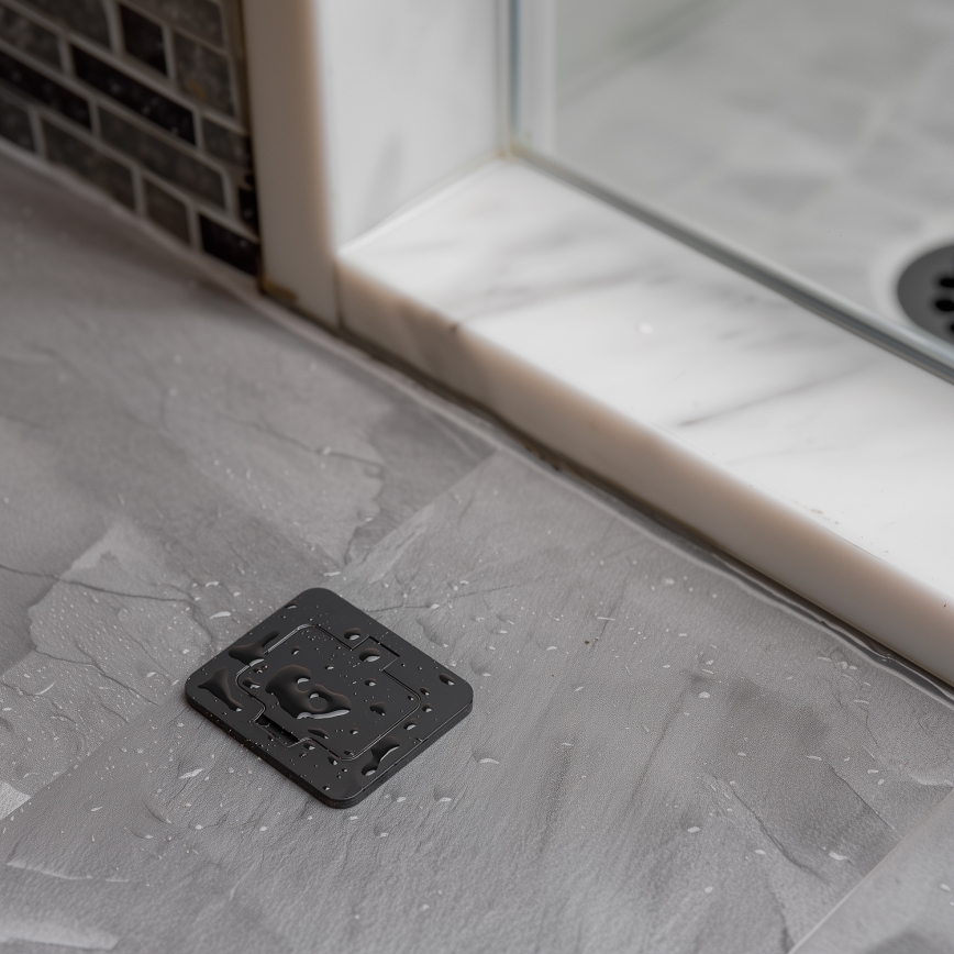 Brilagi - Vonkajšia zapustená obdĺžniková podlahová zásuvka IP55 čierna