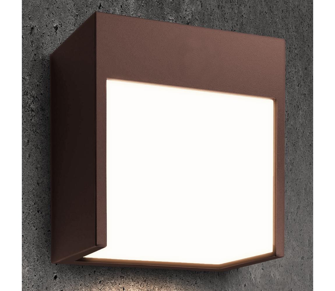 Brilagi - vonkajšie LED nástenné svietidlo TERNI LED/12W/230V hnedá IP44 WO-HR60421-OEM-RUST