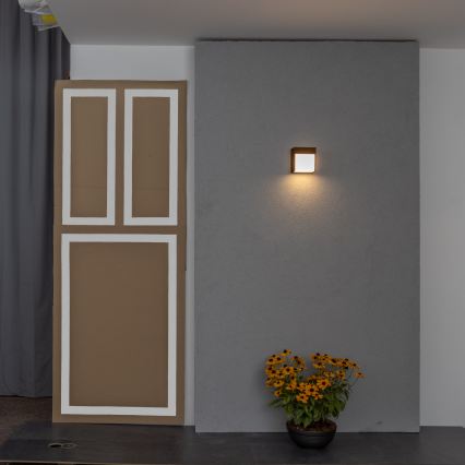 BRILAGI - vonkajšie LED nástenné svietidlo TERNI LED/12W/230V hnedá IP44