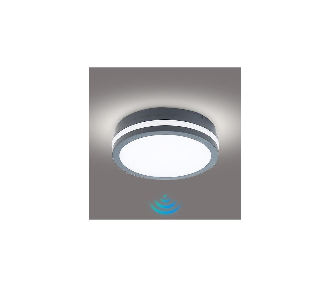 Brilagi - Vonkajšie LED svietidlo so senzorom BENE LED/18W/230V priemer 22 cm IP54 BRI045