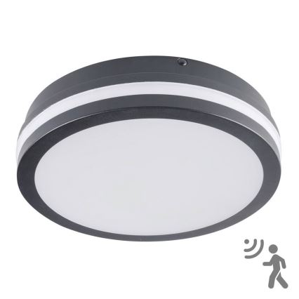 Brilagi - LED vonkajšie svietidlo so senzorom BENE LED/18W/230V priemer 22 cm antracit IP54