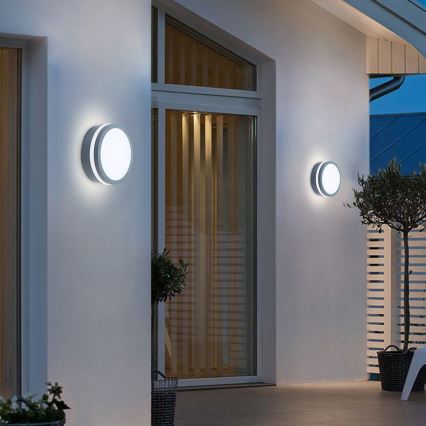 Brilagi - LED vonkajšie svietidlo so senzorom BENE LED/18W/230V priemer 22 cm antracit IP54