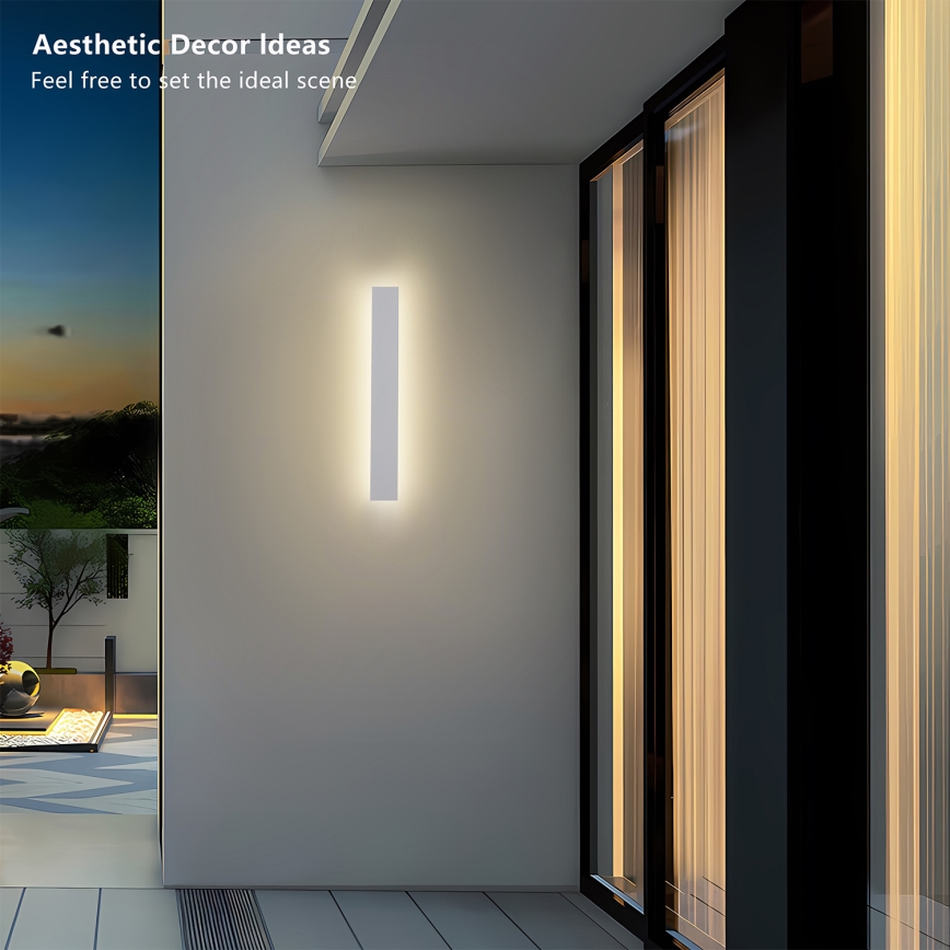 Brilagi - LED Vonkajšie nástenné svietidlo LINEAR LED/12W/230V 3000K IP65 50 cm biela CRI 90