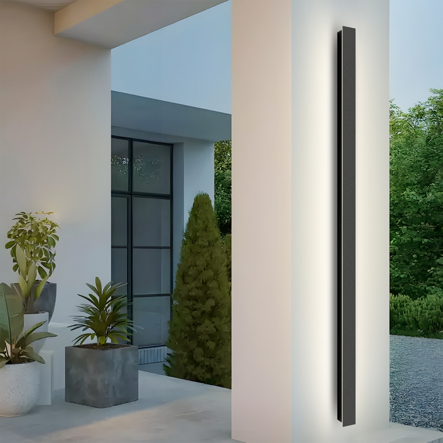 Brilagi - LED vonkajšie nástenné svietidlo LINEAR LED/32W/230V 3000K IP65 140 cm čierne