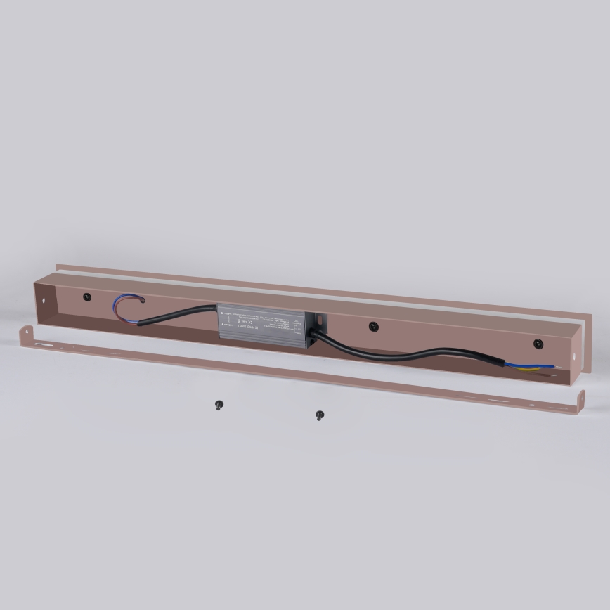 Brilagi - LED Vonkajšie nástenné svietidlo LINEAR LED/8W/230V 3000K IP65 30 cm hnedá CRI 90