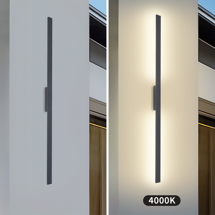 Brilagi - LED vonkajšie nástenné svietidlo LUNA LED/30W/230V 4000K IP65 150 cm antracit CRI 90