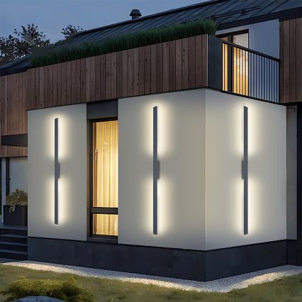 Brilagi - LED vonkajšie nástenné svietidlo LUNA LED/30W/230V 4000K IP65 150 cm antracit CRI 90