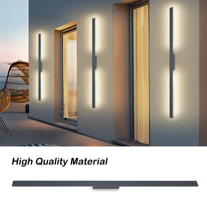 Brilagi - LED vonkajšie nástenné svietidlo LUNA LED/30W/230V 4000K IP65 150 cm antracit CRI 90