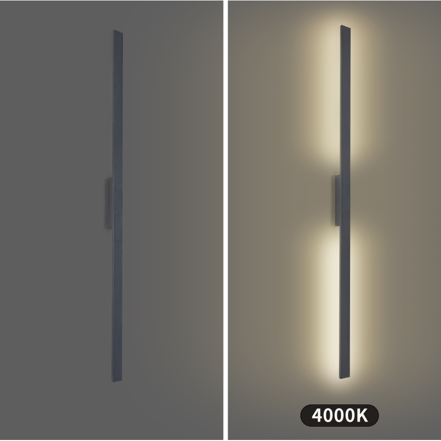 Brilagi - LED vonkajšie nástenné svietidlo LUNA LED/30W/230V 4000K IP65 150 cm antracit CRI 90