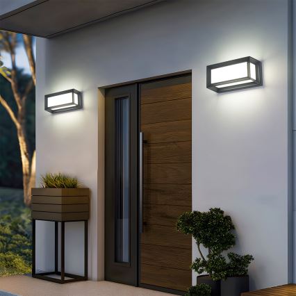 Brilagi - vonkajšie nástenné LED svietidlo PARKER LED/12W/230V antracit IP44