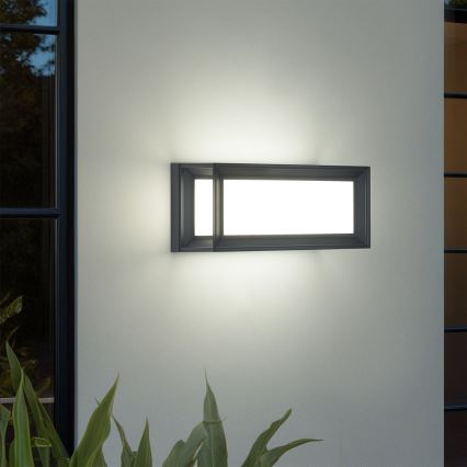 Brilagi - LED vonkajšie nástenné svietidlo so senzorom PARKER LED/12W/230V antracit IP44