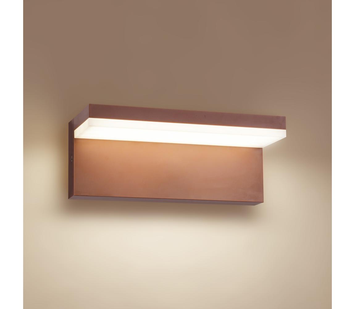 Brilagi - vonkajšie nástenné LED svietidlo TESSI LED/10W/230V hnedé IP54 BRI552