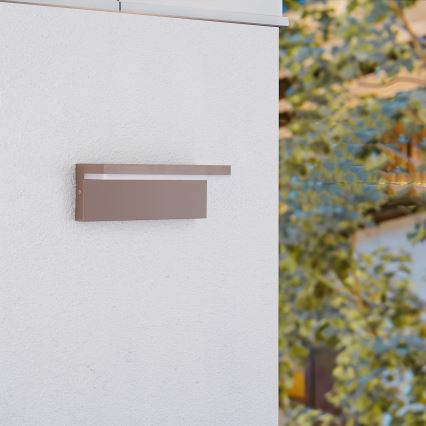 Brilagi - vonkajšie nástenné LED svietidlo TESSI LED/10W/230V hnedé IP54
