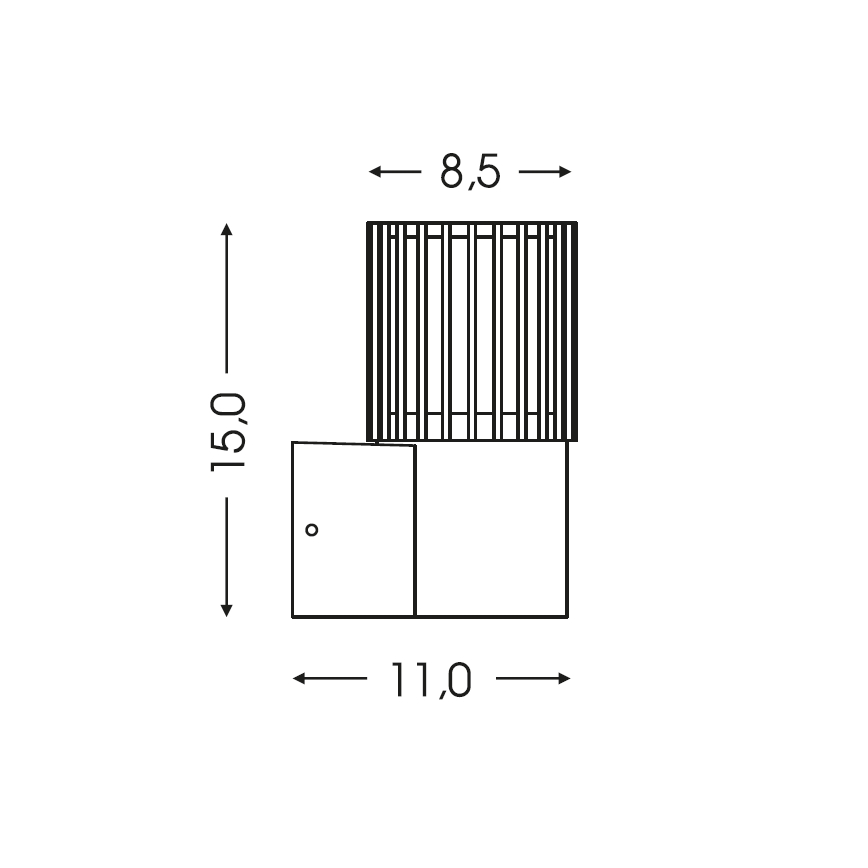 BRILAGI - Vonkajšie nástenné svietidlo ARMOR 1xGU10/35W/230V IP44 čierna