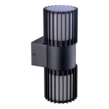 BRILAGI - Vonkajšie nástenné svietidlo ARMOR 2xGU10/35W/230V IP44 čierne