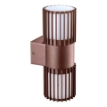BRILAGI - Vonkajšie nástenné svietidlo ARMOR 2xGU10/35W/230V IP44 hnedé