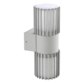 BRILAGI - Vonkajšie nástenné svietidlo ARMOR 2xGU10/35W/230V IP44 sivá