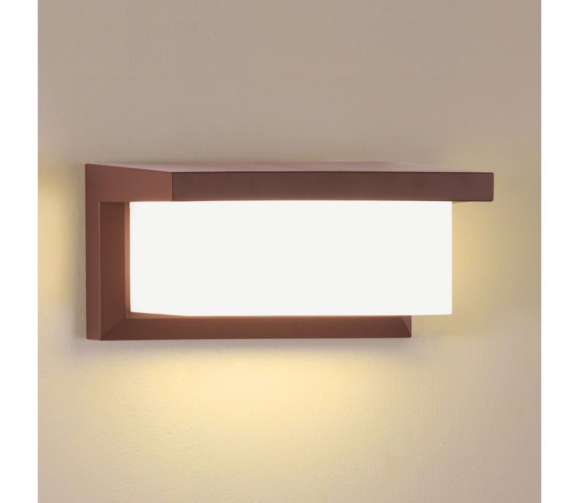 Brilagi - Vonkajšie nástenné svietidlo BRICKY 1xE27/60W/230V hnedá IP54 BRI545