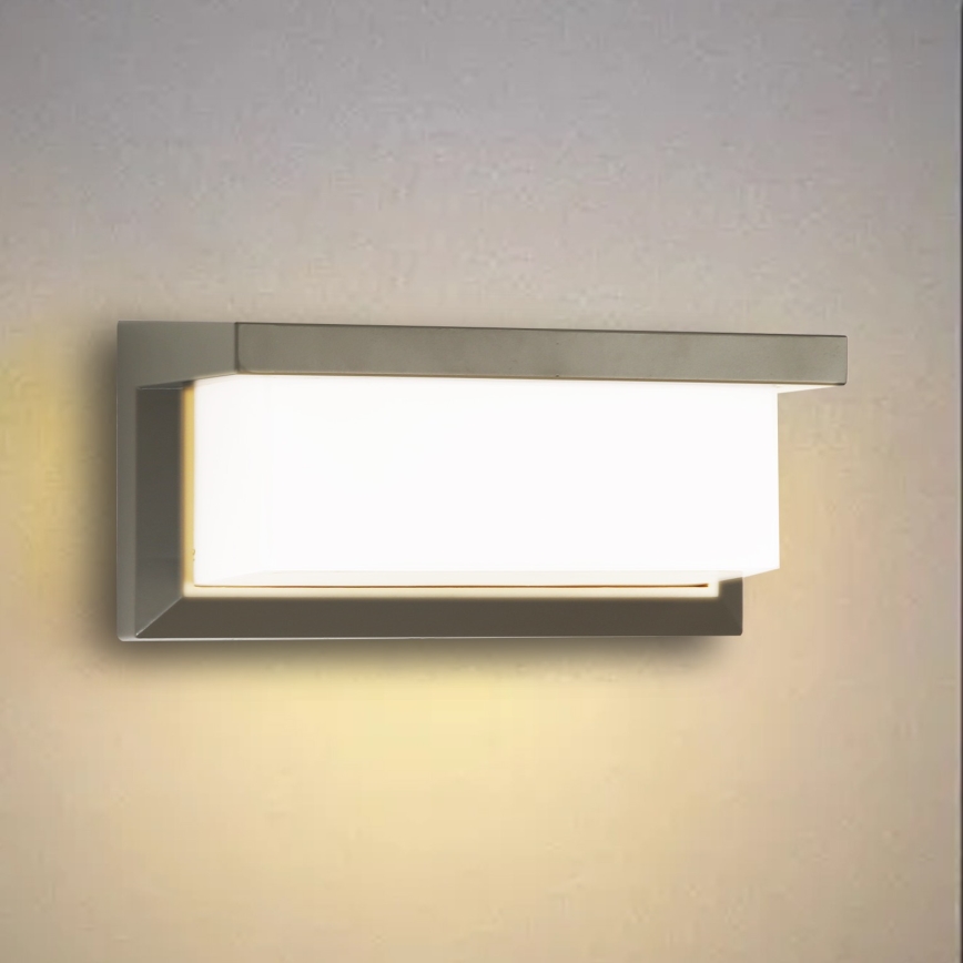 Brilagi - Vonkajšie nástenné svietidlo BRICKY 1xE27/60W/230V šedá IP54