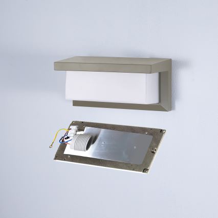 Brilagi - Vonkajšie nástenné svietidlo BRICKY 1xE27/60W/230V šedá IP54