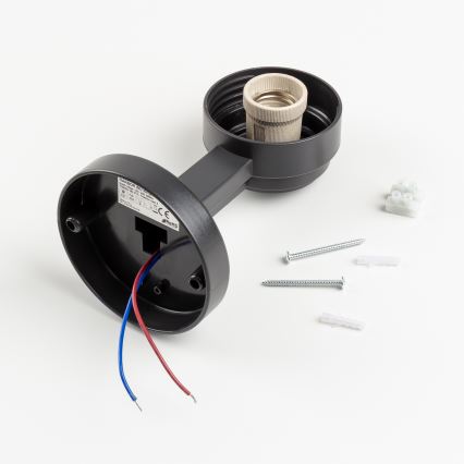 Brilagi - Vonkajšie nástenné svietidlo HARBOR 1xE27/40W/230V IP33 antracit/číre