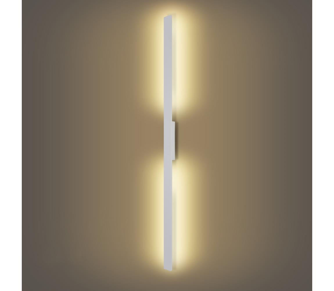 Brilagi - Vonkajšie nástenné svietidlo LUNA LED/30W/230V 3000K IP65 150 cm biele CRI 90 BRI824