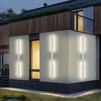 Brilagi - LED vonkajšie nástenné svietidlo LUNA LED/30W/230V 3000K IP65 150 cm biela CRI 90