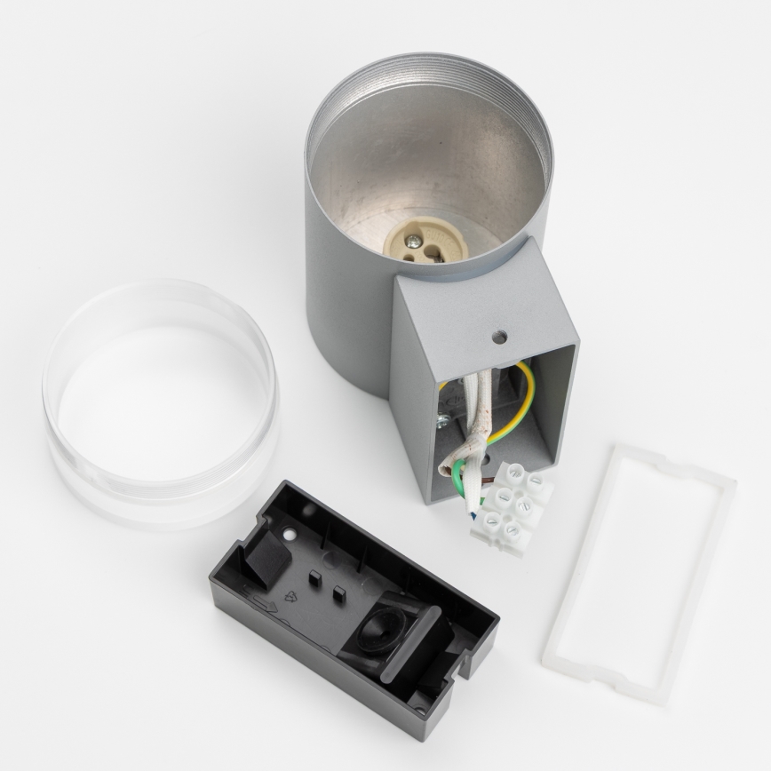 Brilagi - Vonkajšie nástenné svietidlo MATERA 1xGU10/30W/230V šedá IP54