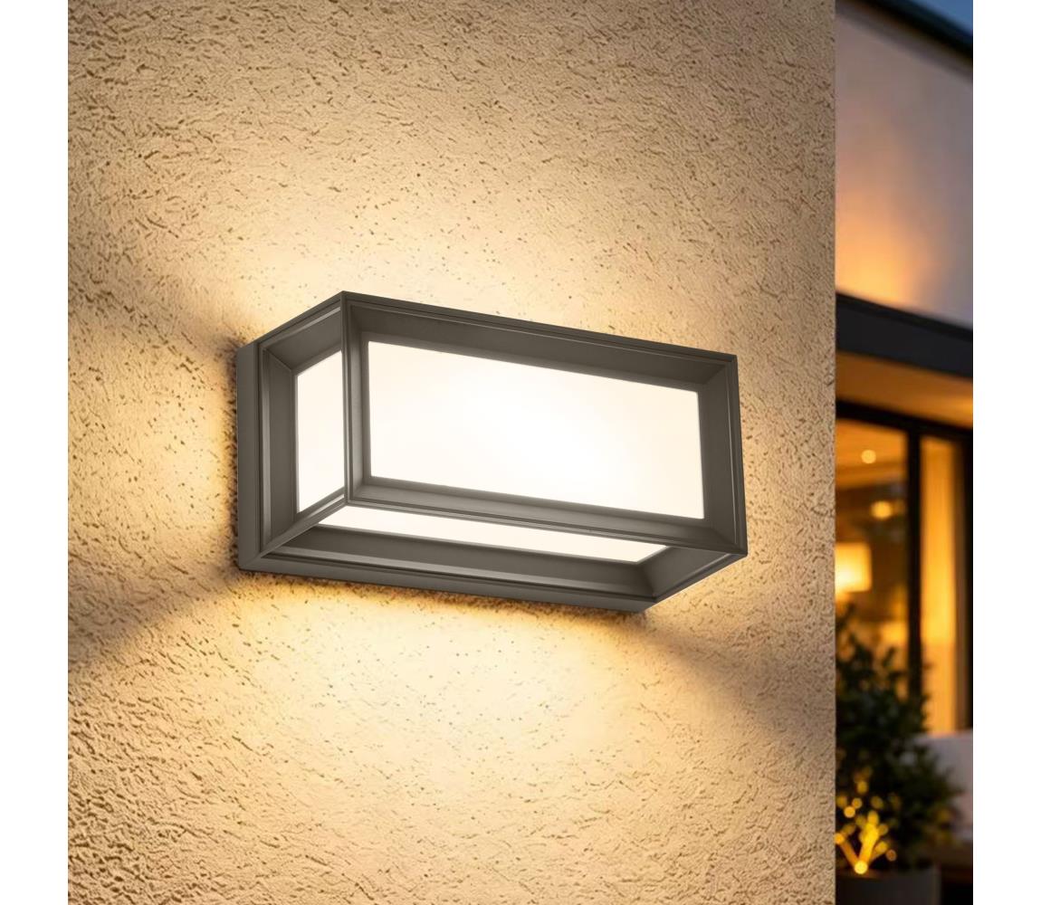 Brilagi - Vonkajšie nástenné svietidlo PARKER 1xE27/60W/230V antracit IP44 BRI766