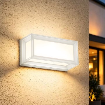 Brilagi - Vonkajšie nástenné svietidlo PARKER 1xE27/60W/230V biela IP44