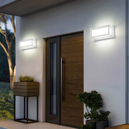 Brilagi - Vonkajšie nástenné svietidlo PARKER 1xE27/60W/230V biela IP44
