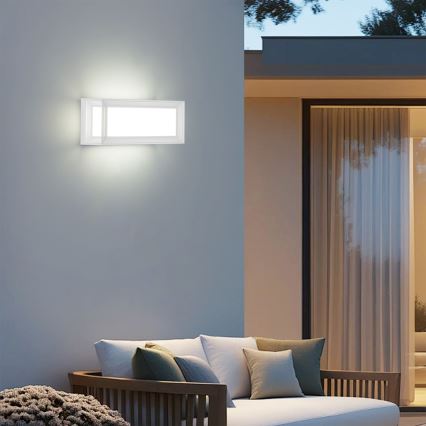 Brilagi - Vonkajšie nástenné svietidlo PARKER 1xE27/60W/230V biela IP44