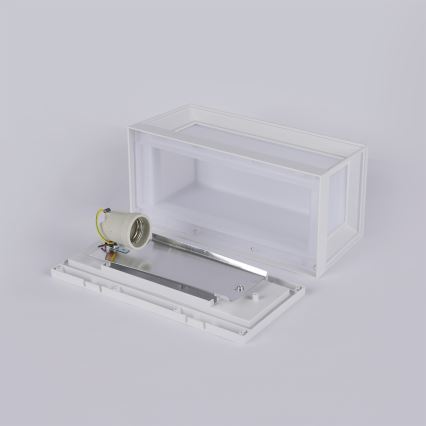 Brilagi - Vonkajšie nástenné svietidlo PARKER 1xE27/60W/230V biela IP44