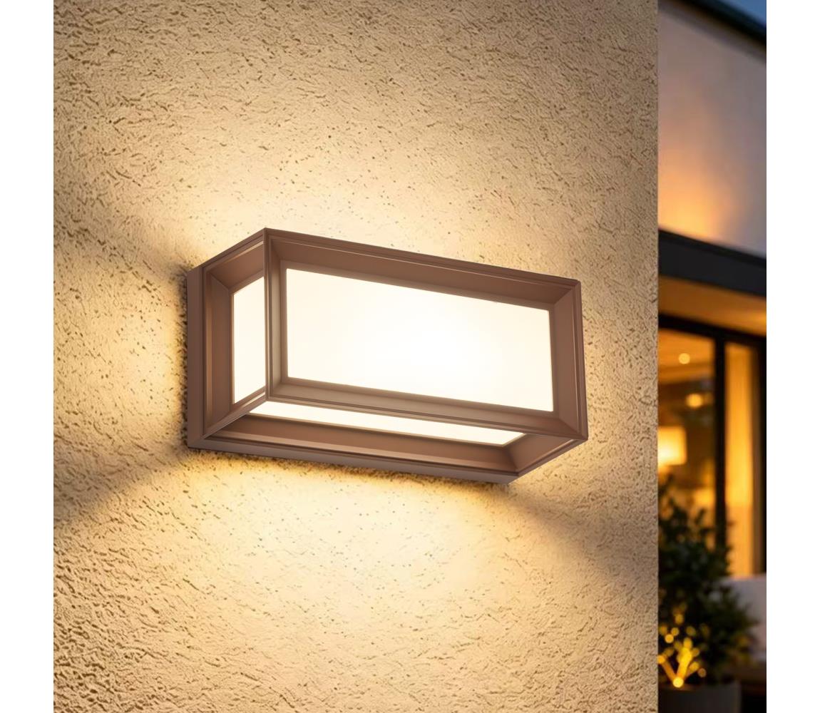 Brilagi - Vonkajšie nástenné svietidlo PARKER 1xE27/60W/230V hnedé IP44 BRI768
