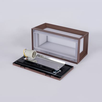 Brilagi - Vonkajšie nástenné svietidlo PARKER 1xE27/60W/230V hnedé IP44