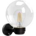 Brilagi - Vonkajšie nástenné svietidlo s pohybovým senzorom HARBOR 1xE27/40W/230V IP33 čierne/číre