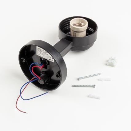 Brilagi - Vonkajšie nástenné svietidlo s pohybovým senzorom HARBOR 1xE27/40W/230V IP33 antracit/biela