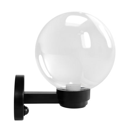 Brilagi - Vonkajšie nástenné svietidlo s pohybovým senzorom HARBOR 1xE27/40W/230V IP33 čierna/číre