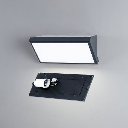 Brilagi - Vonkajšie nástenné svietidlo TRIANGLE 1xE27/60W/230V antracit IP65