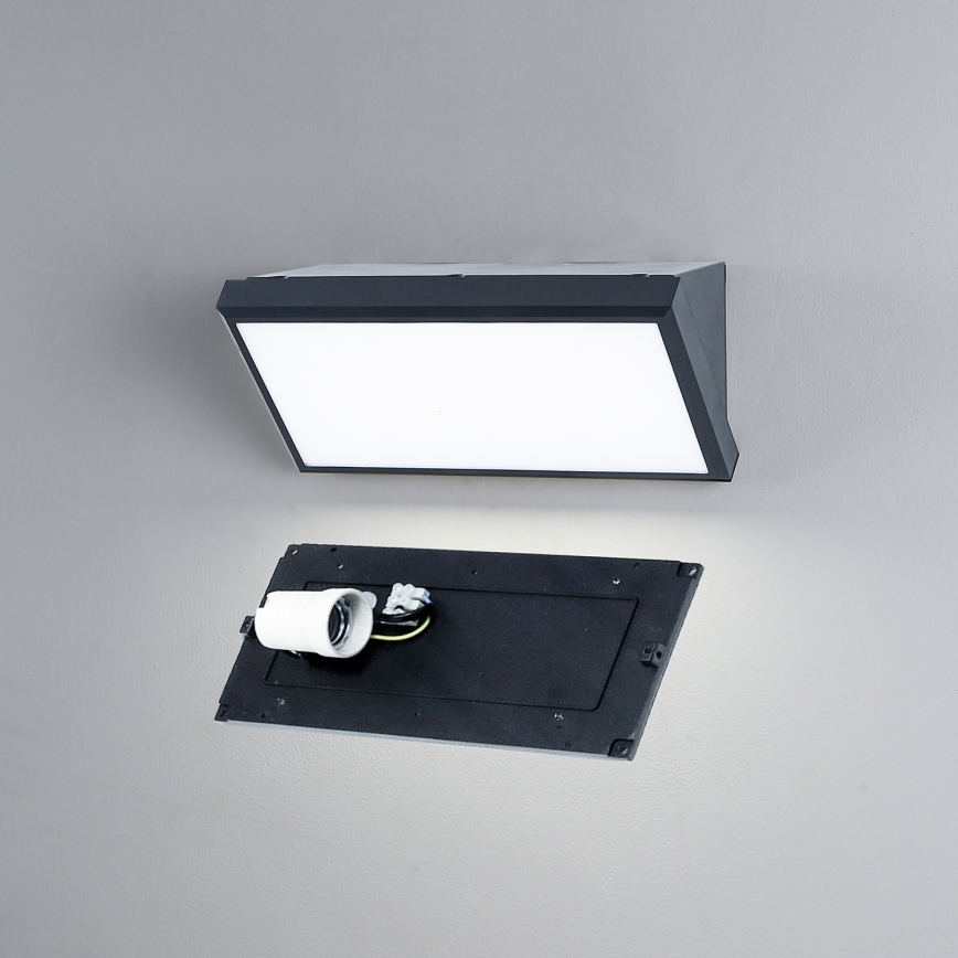 Brilagi - Vonkajšie nástenné svietidlo TRIANGLE 1xE27/60W/230V antracit IP65