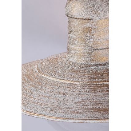 Brilagi - Vonkajšie stropné svietidlo MOLDE 1xE27/60W IP44 biela/patina