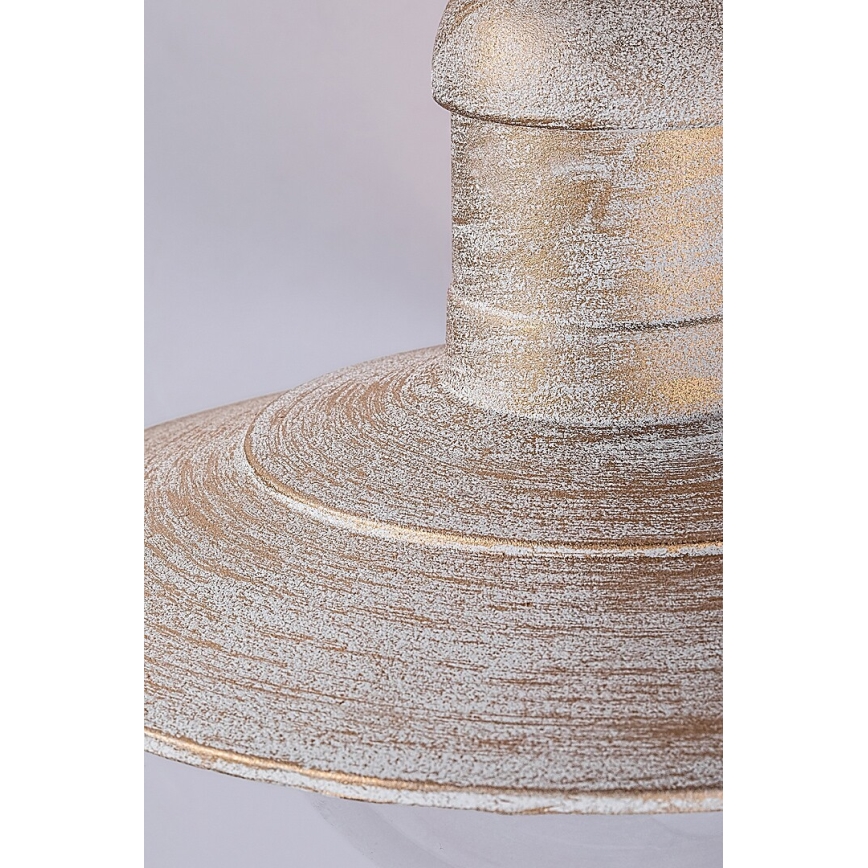 Brilagi - Vonkajšie stropné svietidlo MOLDE 1xE27/60W IP44 biela/patina