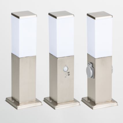 Brilagi - Vonkajšie svietidlo NOVA 1xE27/15W/230V 40 cm IP44 matný chróm