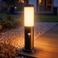 Brilagi - Vonkajšie svietidlo s pohybovým senzorom NOVA 1xE27/15W/230V 40 cm IP44 antracit