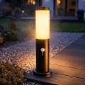 Brilagi - Vonkajšie svietidlo so senzorom NOVA 1xE27/15W/230V 40 cm IP44 čierne