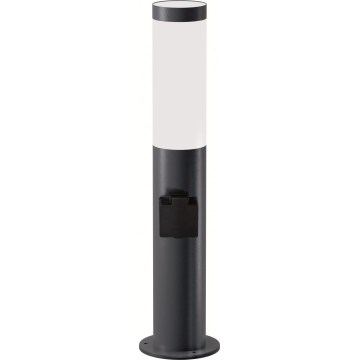 Brilagi - Vonkajšie svietidlo so zásuvkou ELIA 1xE27/20W/230V IP44 50 cm antracit