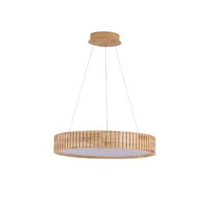 Brilagi - LED závesný luster na lanku FALCON WOOD MODERN LED/30W/230V 3000/4000/6000K priemer 45 cm drevo