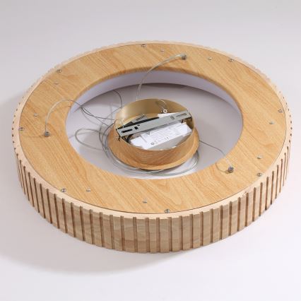 Brilagi - LED závesný luster na lanku FALCON WOOD MODERN LED/30W/230V 3000/4000/6000K priemer 45 cm drevo