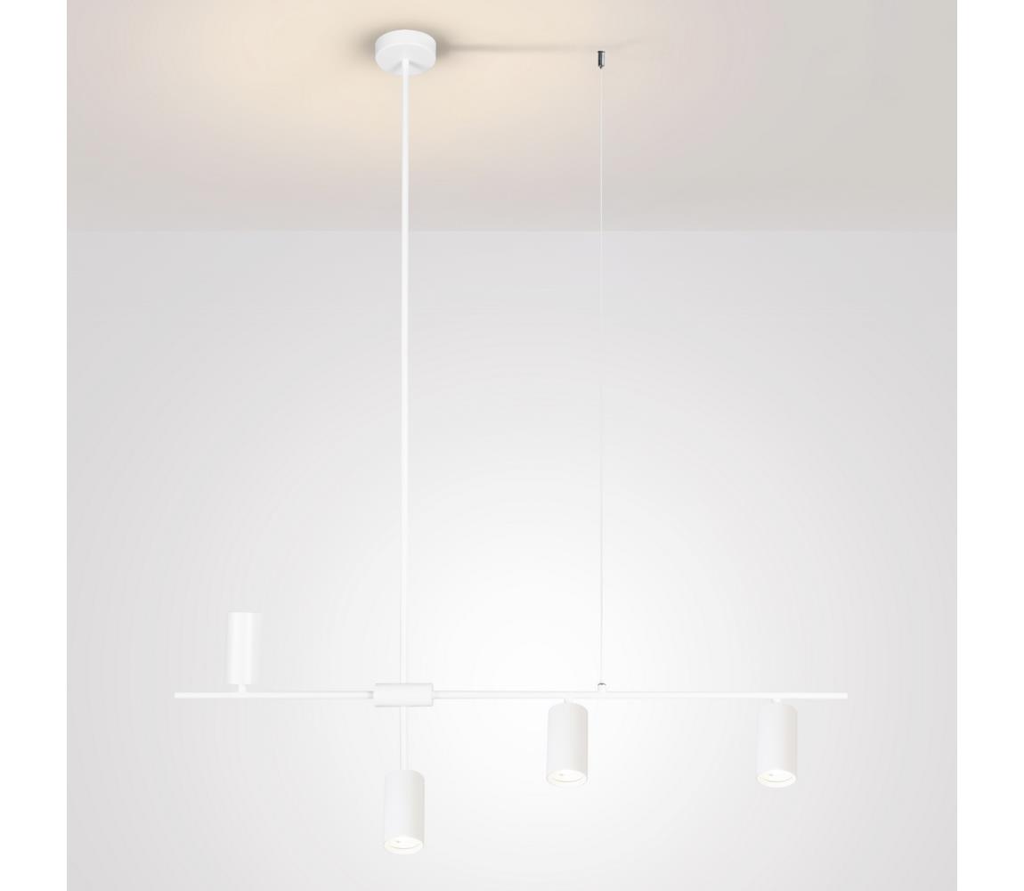 Brilagi - Závesné svietidlo CRANE na lanku 4xGU10/30W/230V biele WO-CRANE-04-WHT-OEM