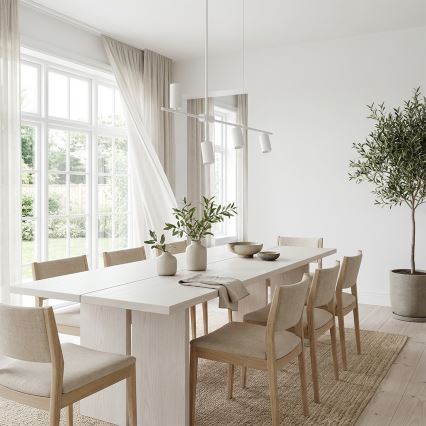 Brilagi - Závesné svietidlo CRANE na lanku 4xGU10/30W/230V biele